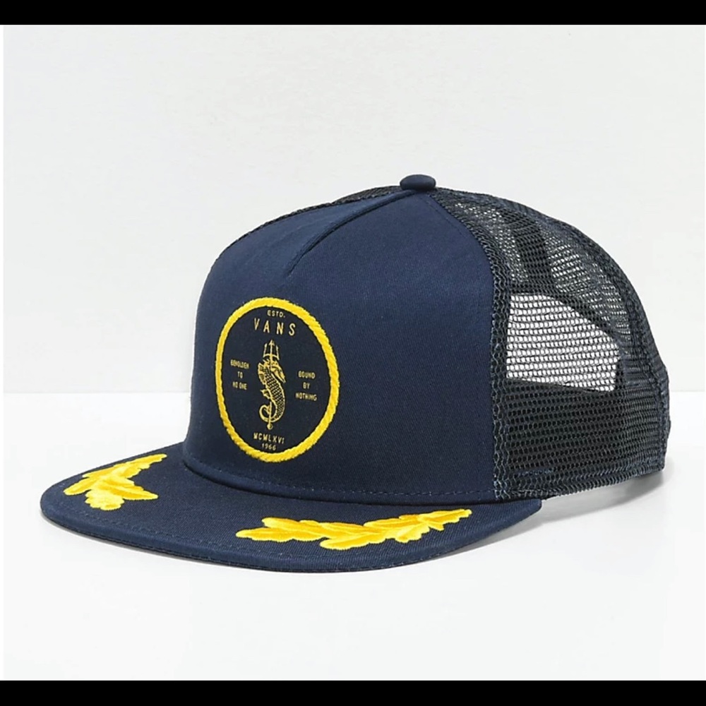 Vans Bound By Nothing Blue Snapback Hat (Streetwear Collection)